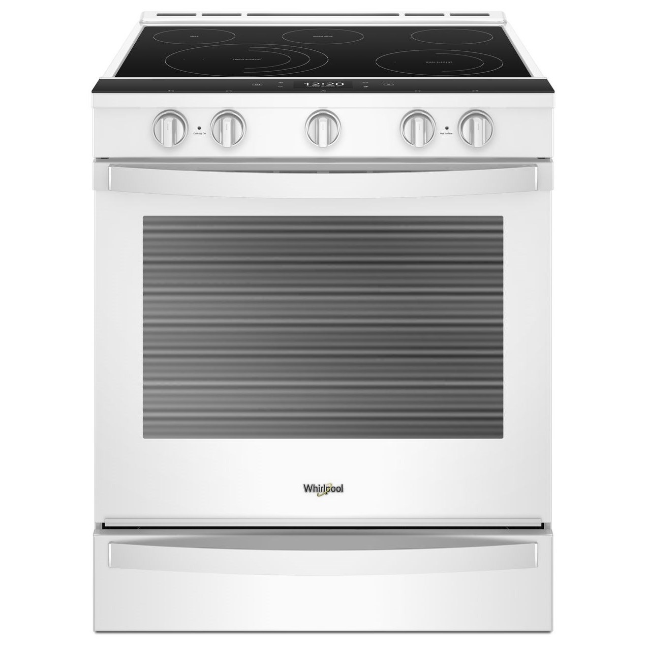 Whirlpool WEE750H0HW 6.4 Cu. Ft. Smart Slidein Electric Range with